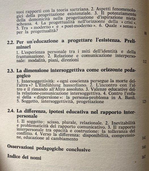 COSTRUIRE L'ESISTENZA. IL RISCATTO DELLA RAGIONE EDUCATIVA