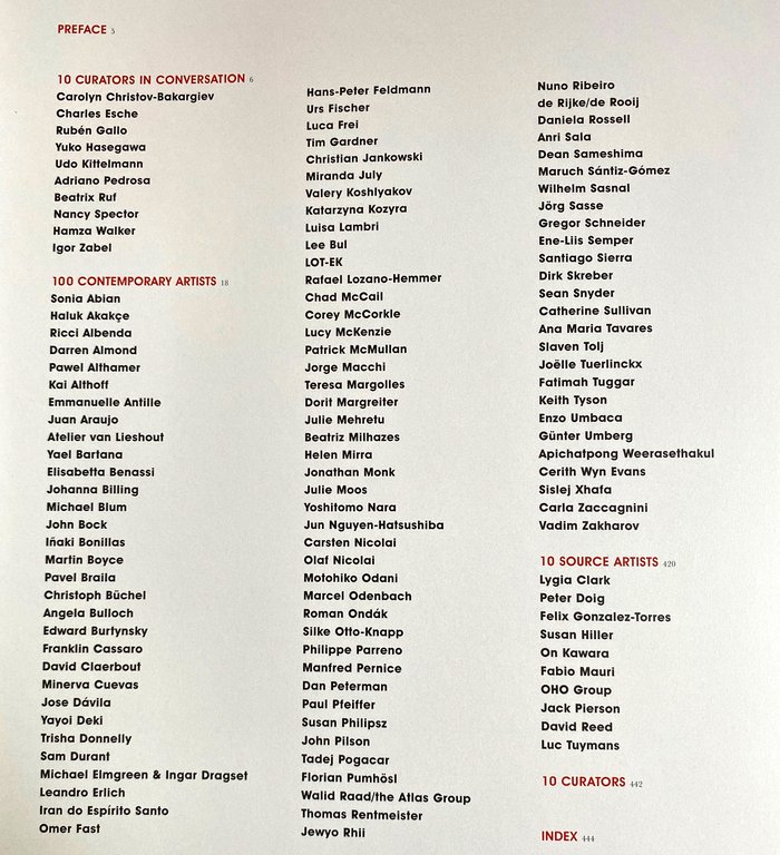 CREAM 3. CONTEMPORARY ART IN CULTURE. 10 CURATORS. 100 CONTEMPORARY …