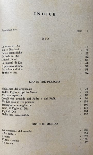 CREDO. DIO, TRINITÀ, CREAZIONE, REDENZIONE, GRAZIA, SACRAMENTI