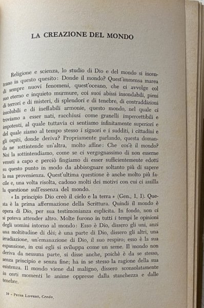 CREDO. DIO, TRINITÀ, CREAZIONE, REDENZIONE, GRAZIA, SACRAMENTI