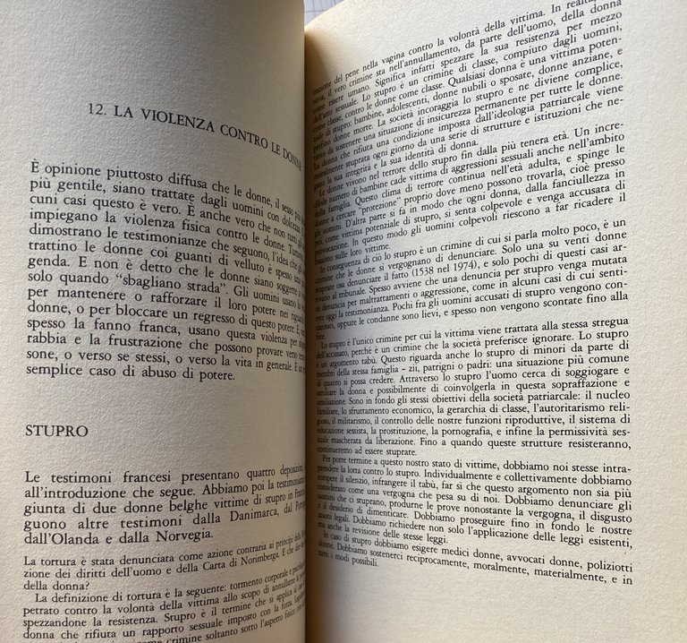 CRIMINI CONTRO LE DONNE. ATTI DEL TRIBUNALE INTERNAZIONALE 4-8 MARZO …