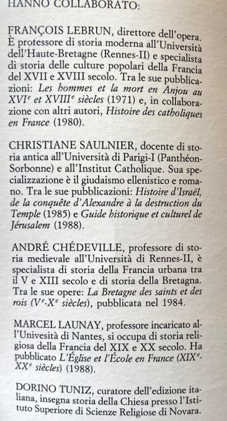 CRISTIANESIMO: LE GRANDI DATE. A CURA DI FRANÇOIS LEBRUN. EDIZIONE …