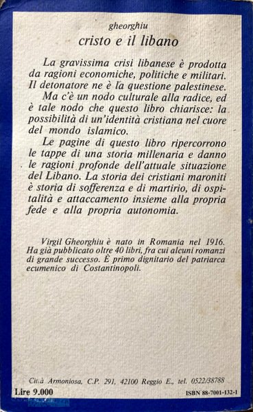 CRISTO E IL LIBANO CITTÀ ARMONIOSA. A CURA DI MAURIZIO …