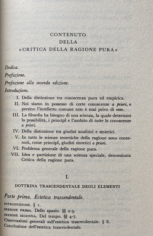 CRITICA DELLA RAGION PURA