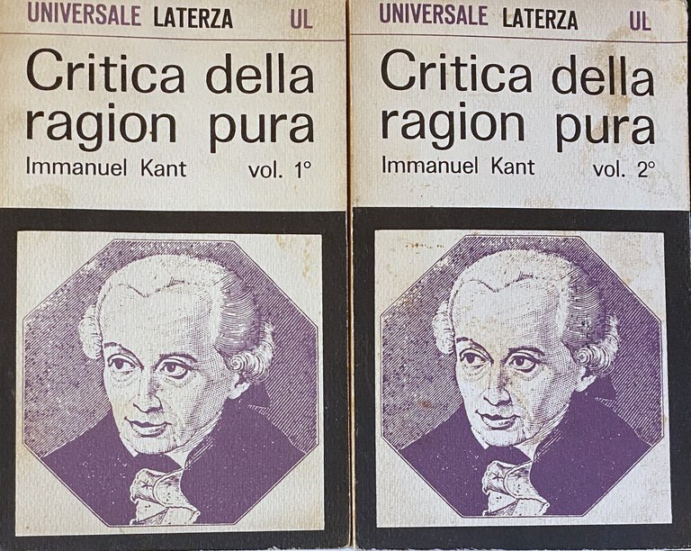 CRITICA DELLA RAGION PURA. (VOLUMI 1-2, Glossario a cura di …