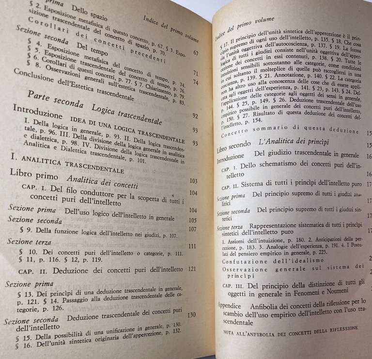 CRITICA DELLA RAGION PURA. (VOLUMI 1-2, Glossario a cura di …