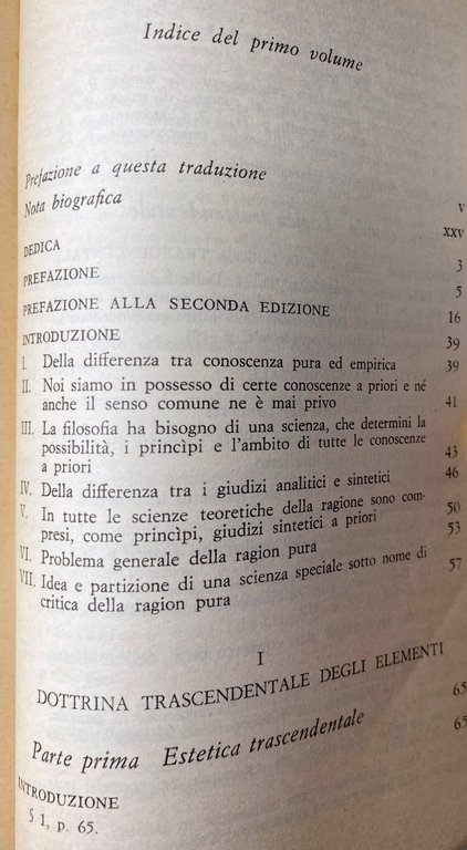CRITICA DELLA RAGION PURA. (VOLUMI 1-2, Glossario a cura di …