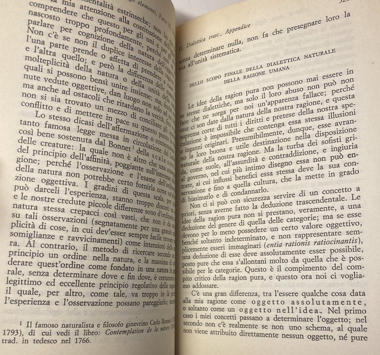 CRITICA DELLA RAGION PURA. (VOLUMI 1-2, Glossario a cura di …