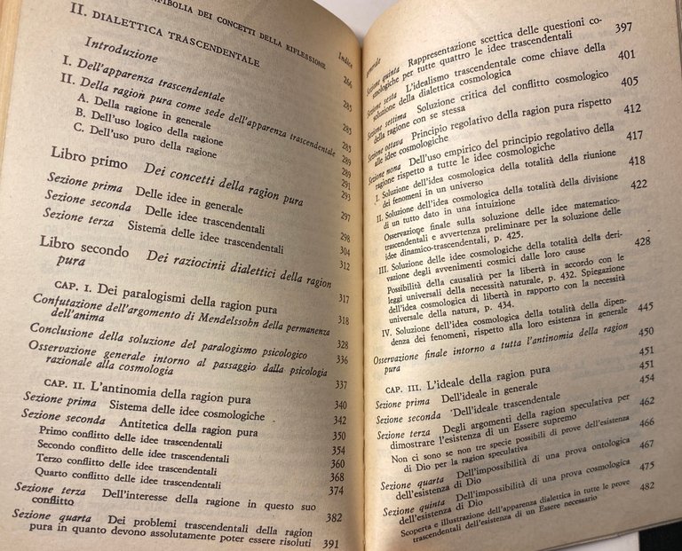 CRITICA DELLA RAGION PURA. (VOLUMI 1-2, Glossario a cura di …