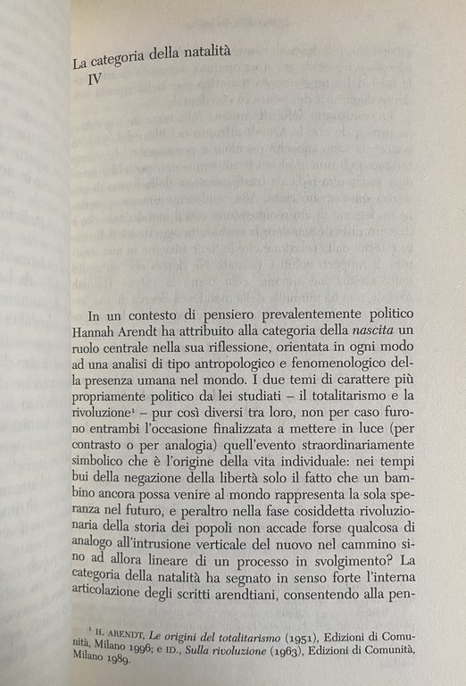 CRITICA DELLA VITA INTIMA. SOGGETTIVITÀ E GIUDIZIO IN HANNAH ARENDT