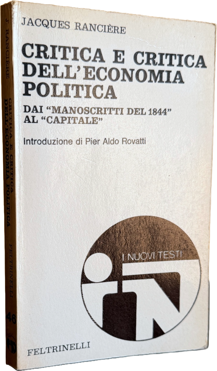 CRITICA E CRITICA DELL'ECONOMIA POLITICA. DAI "MANOSCRITTI DEL 1844" AL … | Immagine principale
