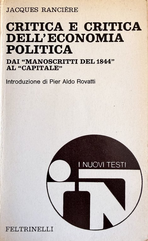 CRITICA E CRITICA DELL'ECONOMIA POLITICA. DAI "MANOSCRITTI DEL 1844" AL … | Immagine Gallery 2