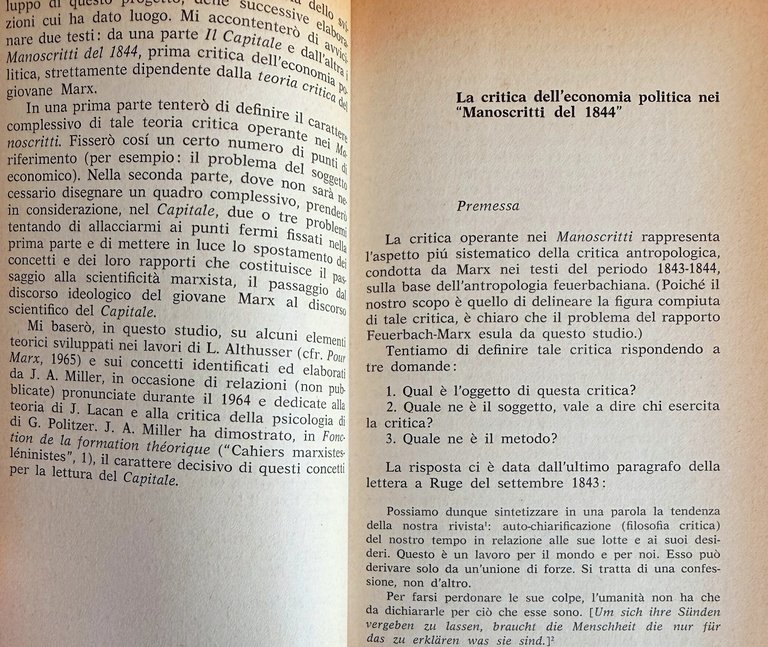 CRITICA E CRITICA DELL'ECONOMIA POLITICA. DAI "MANOSCRITTI DEL 1844" AL … | Immagine Gallery 9