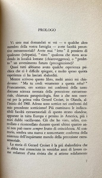 CROISET IL VEGGENTE. LA PARAPSICOLOGIA COME SCIENZA