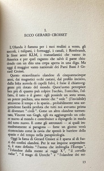 CROISET IL VEGGENTE. LA PARAPSICOLOGIA COME SCIENZA