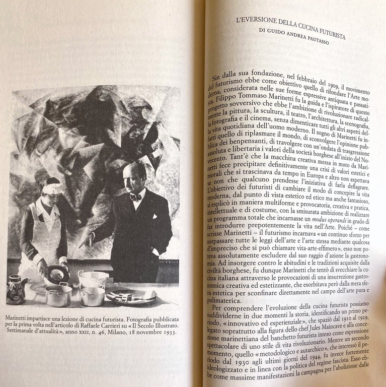 CUCINA FUTURISTA. MANIFESTI TEORICI, MENU E DOCUMENTI.