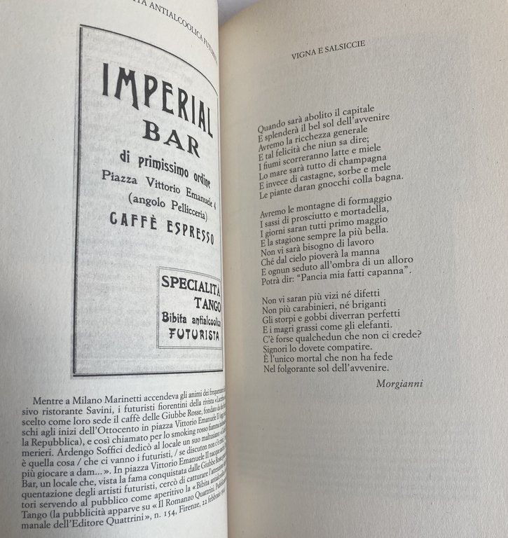 CUCINA FUTURISTA. MANIFESTI TEORICI, MENU E DOCUMENTI.