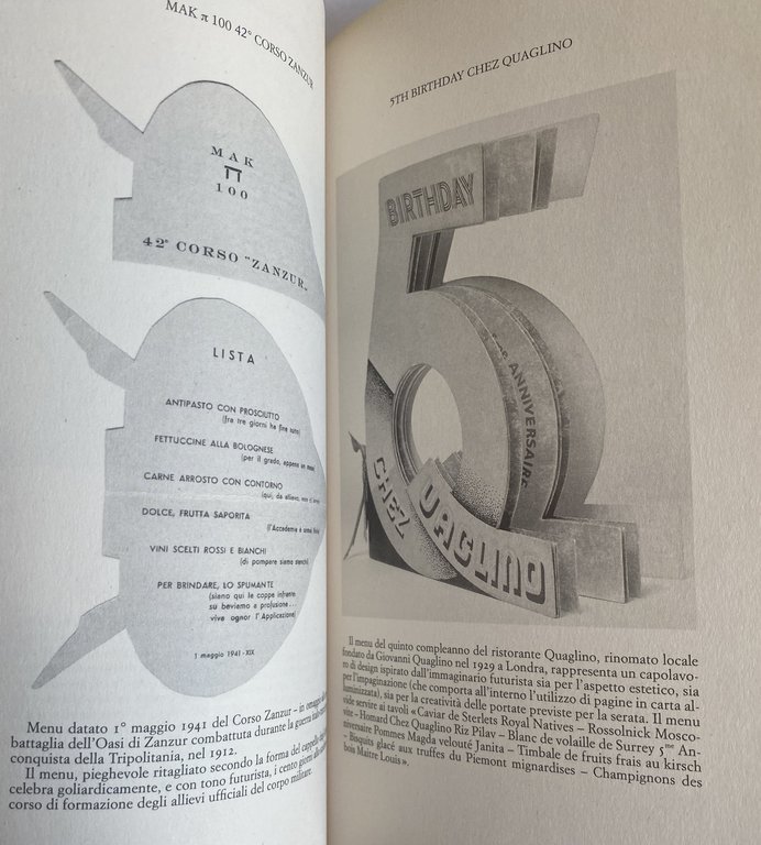 CUCINA FUTURISTA. MANIFESTI TEORICI, MENU E DOCUMENTI.