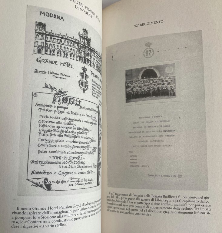 CUCINA FUTURISTA. MANIFESTI TEORICI, MENU E DOCUMENTI.