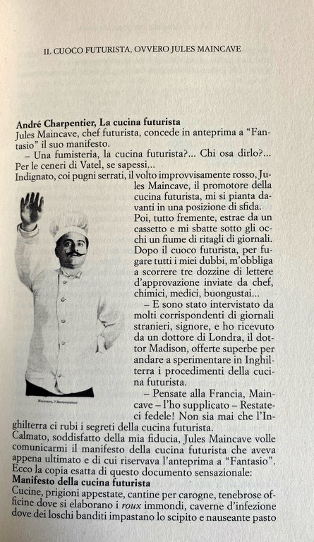 CUCINA FUTURISTA. MANIFESTI TEORICI, MENU E DOCUMENTI.