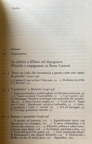 CULTURA A MILANO NEL DOPOGUERRA. FILOSOFIA E ENGAGEMENT IN REMO …