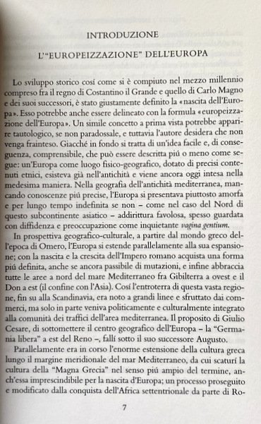 DA COSTANTINO A CARLO MAGNO LA NASCITA DELL'EUROPA