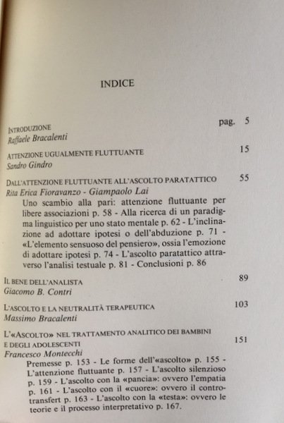 DA INCONSCIO A INCONSCIO. CONSIDERAZIONI SUL PROBLEMA DELL'ATTENZIONE UGUALMENTE FLUTTUANTE …