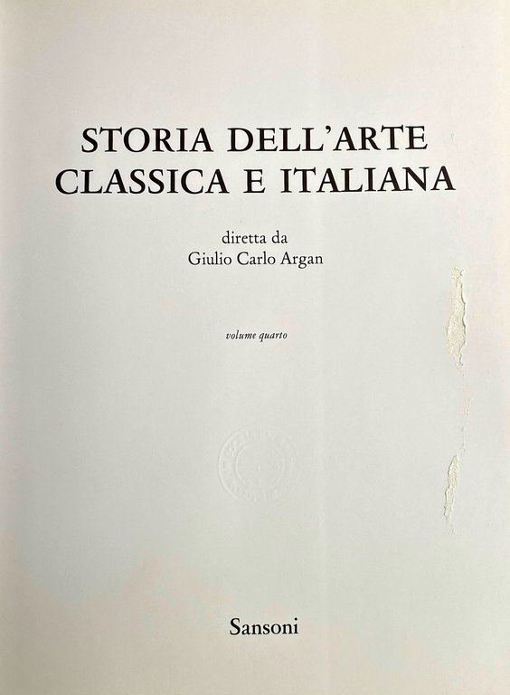 DA LEONARDO A CANOVA. STORIA DELL'ARTE CLASSICA E ITALIANA VOLUME …