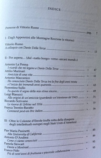 DAGLI APPENNINI ALLE MONTAGNE ROCCIOSE (E RITORNO). TESTIMONIANZE E RIMEMBRANZE …