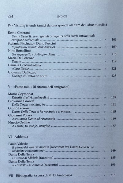 DAGLI APPENNINI ALLE MONTAGNE ROCCIOSE (E RITORNO). TESTIMONIANZE E RIMEMBRANZE …