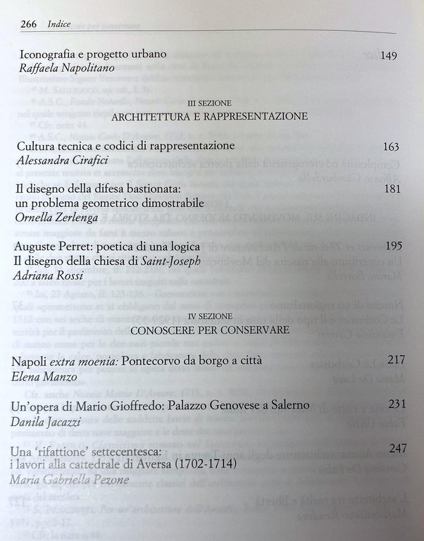 DAL BAROCCO AL RAZIONALISMO. STUDI DI ARCHITETTURA.