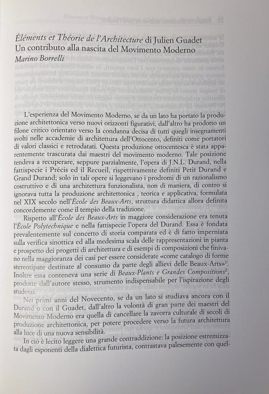 DAL BAROCCO AL RAZIONALISMO. STUDI DI ARCHITETTURA.