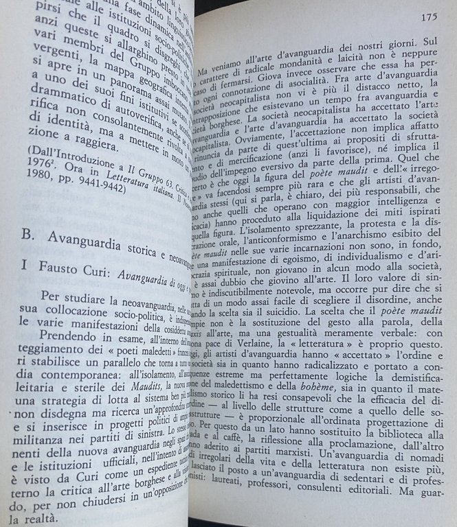 DAL TRAMONTO DELL'ERMETISMO ALLA NEOAVANGUARDIA