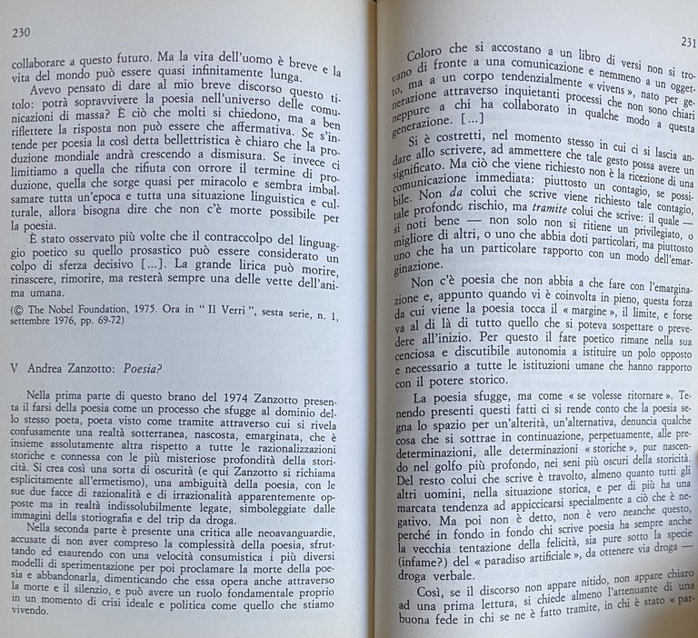 DAL TRAMONTO DELL'ERMETISMO ALLA NEOAVANGUARDIA