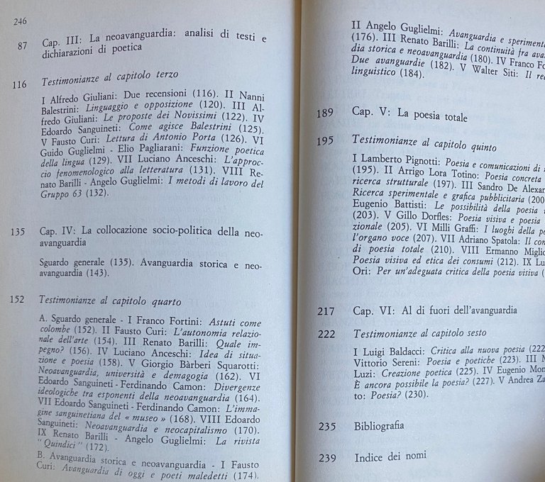 DAL TRAMONTO DELL'ERMETISMO ALLA NEOAVANGUARDIA