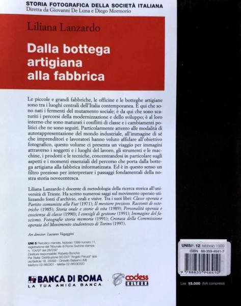 DALLA BOTTEGA ARTIGIANA ALLA FABBRICA