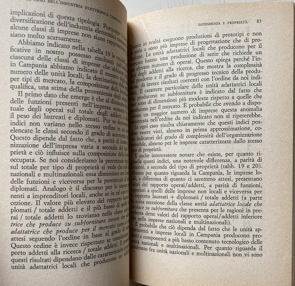 DECENTRAMENTO INTERNAZIONALE E DECENTRAMENTO PRODUTTIVO. IL CASO DELL'INDUSTRIA ELETTRONICA