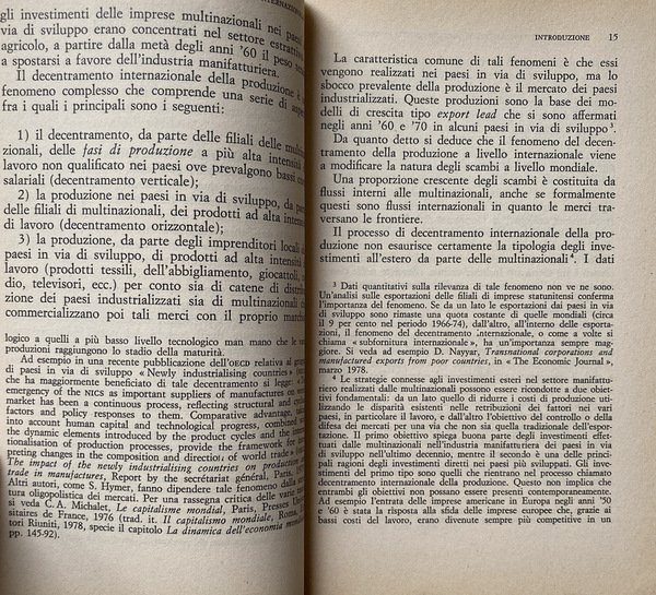 DECENTRAMENTO INTERNAZIONALE E DECENTRAMENTO PRODUTTIVO. IL CASO DELL'INDUSTRIA ELETTRONICA