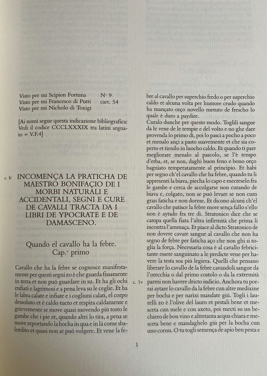 DEI CAVALLI: LA PRATICA DI MAESTRO BONIFACIO DEI MORBI NATURALI …