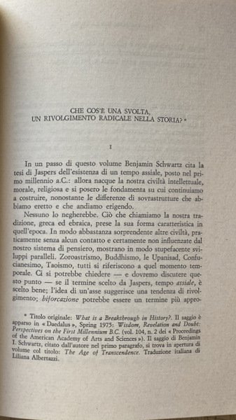 DELL'INTERESSE PER LA STORIA E ALTRI SAGGI DI FILOSOFIA E …