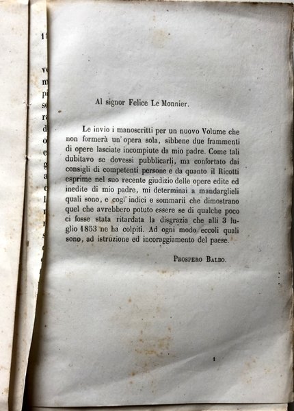 DELLA MONARCHIA RAPPRESENTATIVA IN ITALIA: SAGGI POLITICI; DELLA POLITICA NELLA …