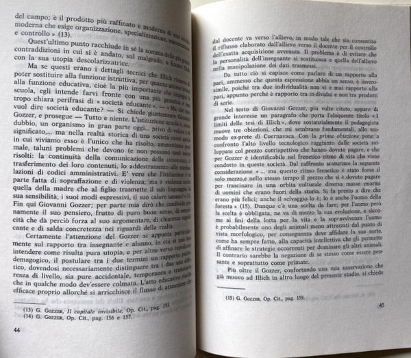 DESCOLARIZZARE LA SOCIETÀ: L'UTOPIA DI ILLICH