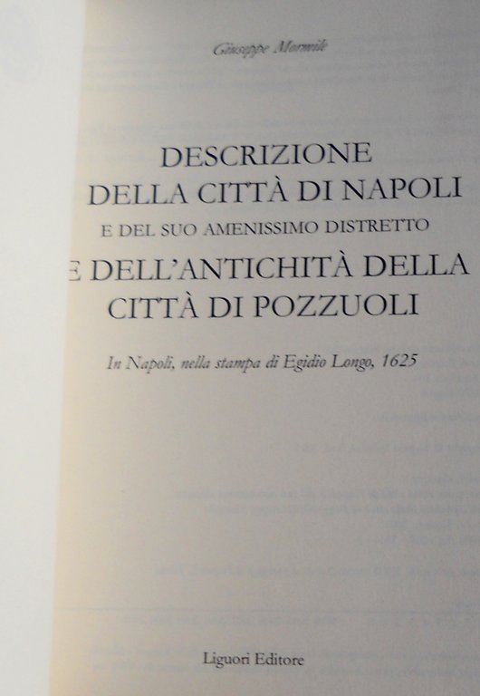 DESCRIZIONE DELLA CITTÀ DI NAPOLI E DEL SUO AMENISSIMO DISTRETTO … | Immagine Gallery 3