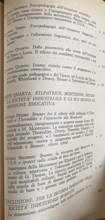 DEWEY E BRUNER: IL PROCESSO EDUCATIVO NELLA SOCIETÀ INDUSTRIALE