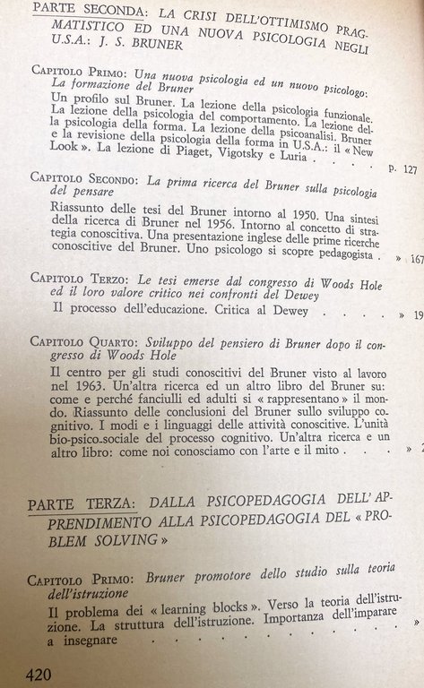 DEWEY E BRUNER: IL PROCESSO EDUCATIVO NELLA SOCIETÀ INDUSTRIALE