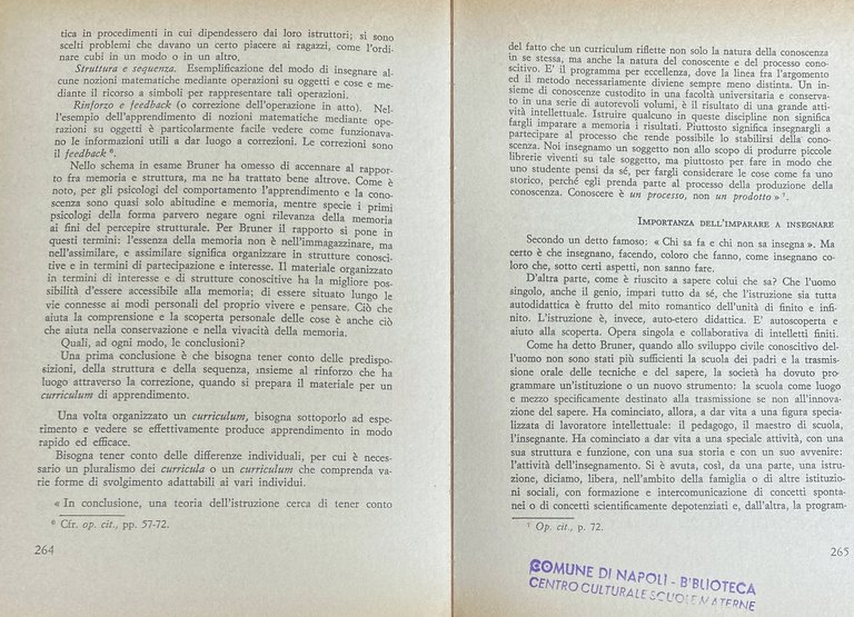 DEWEY E BRUNER: IL PROCESSO EDUCATIVO NELLA SOCIETÀ INDUSTRIALE