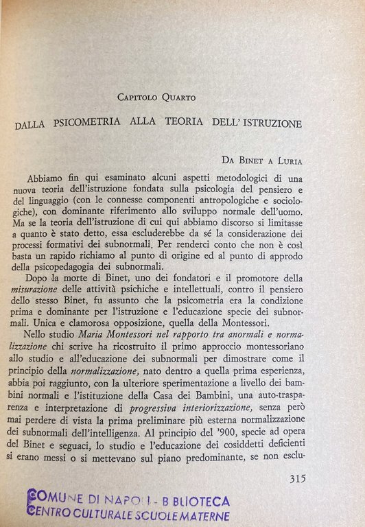 DEWEY E BRUNER: IL PROCESSO EDUCATIVO NELLA SOCIETÀ INDUSTRIALE
