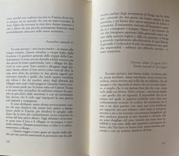 DIARIO DEI CENTO GIORNI. A CURA DI MARCO SPAGNOLI