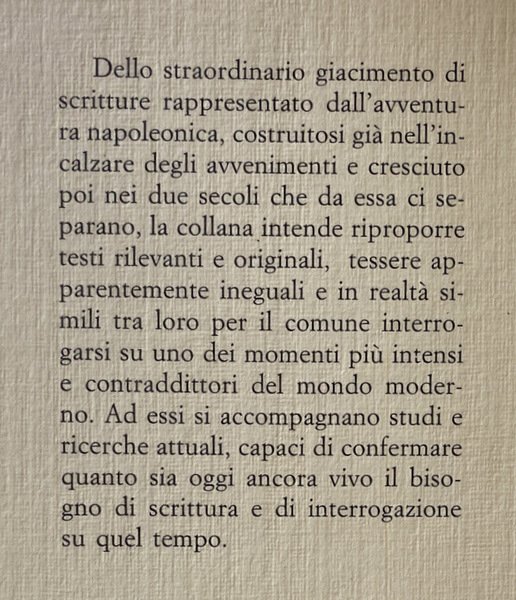 DIARIO DEI CENTO GIORNI. A CURA DI MARCO SPAGNOLI