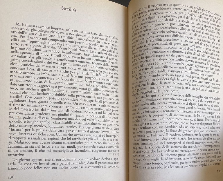 DIETRO LA MASCHERA DI GARZA (QUASI DIARIO DI GINECOLOGO)
